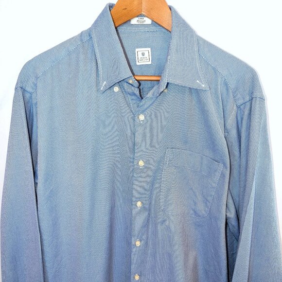 Peter Millar Men’s | Blue & White Long Sleeve Cotton Button Down Shirt | Large - Picture 4 of 10